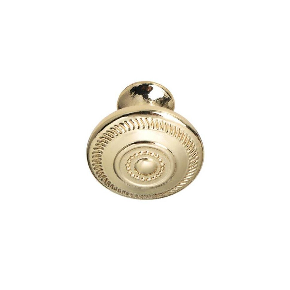 Utopia Alley Bergen Deco Round Cabinet Knob Polished Gold 1-1/4″ Single 815011028208