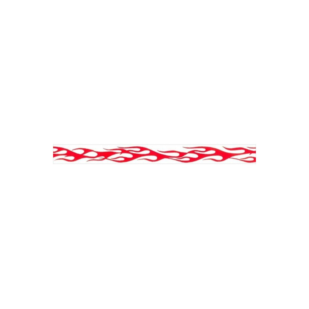 Rebel Gear Flame 0.5 In. Width, 36 Ft. Roll, Vinyl Graphic Red 747216959042