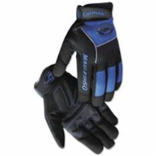 M.A.G. Rhino-Tex Welding Gloves, Large, Synthetic Leather, Unlined, Black, Blue