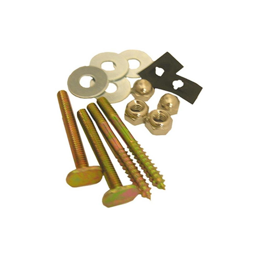04-3653 Brass Plated Toilet Closet Bolt & Screw Set 723902283752