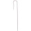 8 in. Wire Hook Stakes, Silver - Pack of 25 1