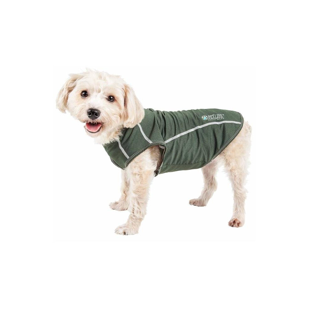 T-shirt de fitness et de yoga pour chien Pet Life Active     Racerbark     - T-shirt performant pour animaux de compagnie avec technologie extensible