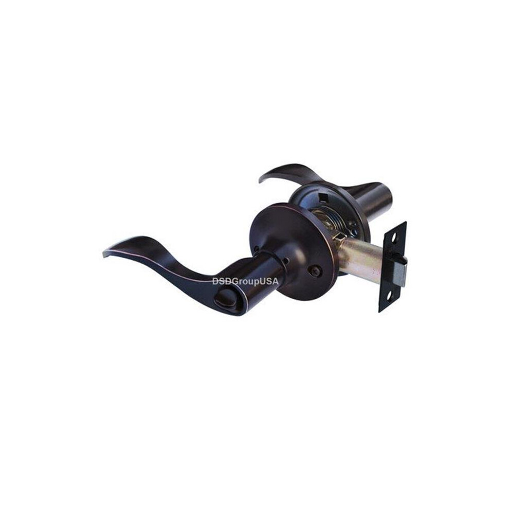 Prelude Privacy Lever Door Lock With Knob Handle Lockset, Oil Rubbed Bronze 654204206593