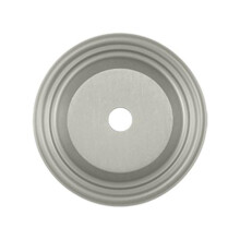 1.5 in. Diameter Base Plate for Knobs, Satin Nickel - Solid