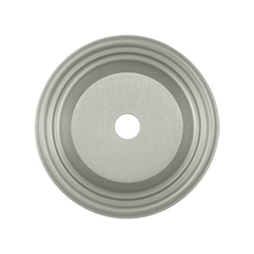 1.5 in. Diameter Base Plate for Knobs, Satin Nickel - Solid