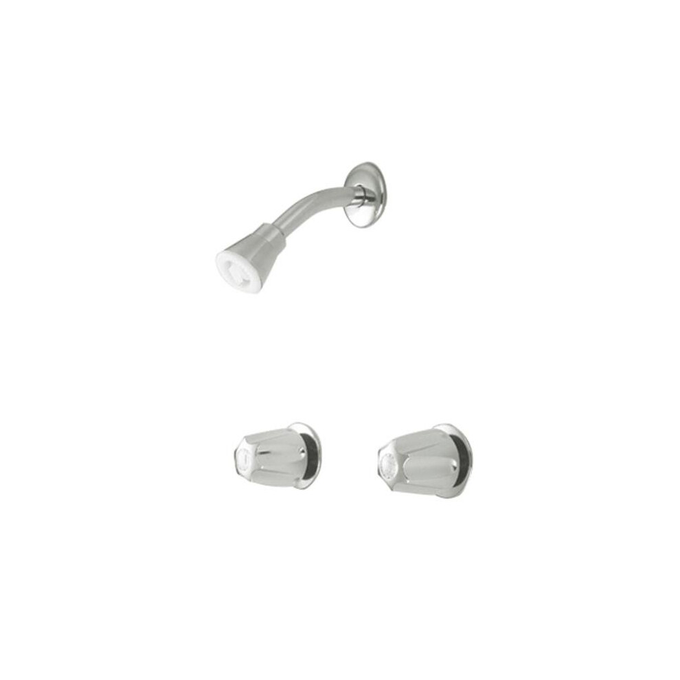 Two Handles Tub-Shower Faucet Without Spout - Polished Chrome Finish 661541540914