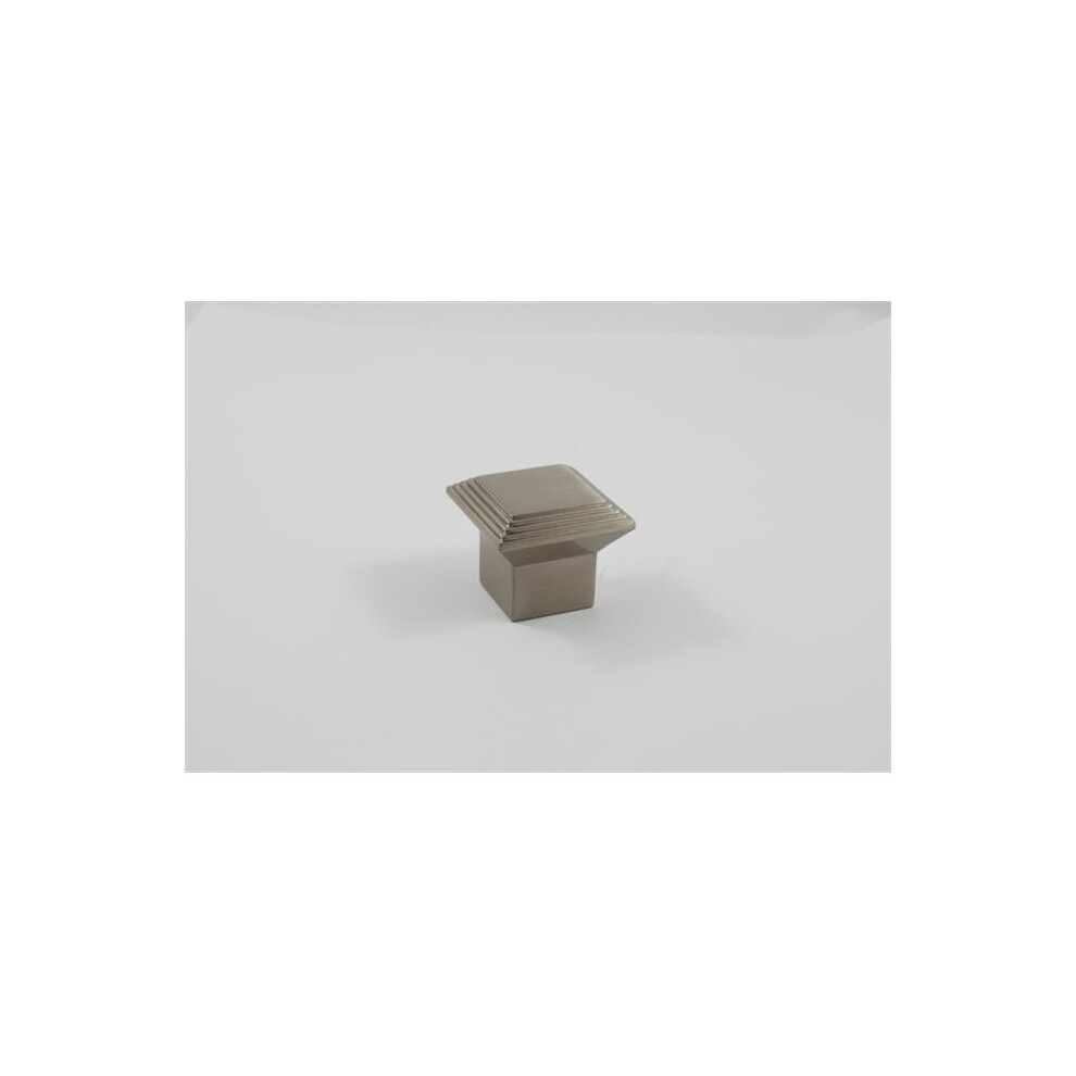 Square Cabinet Knob, Satin Nickel 753153264798