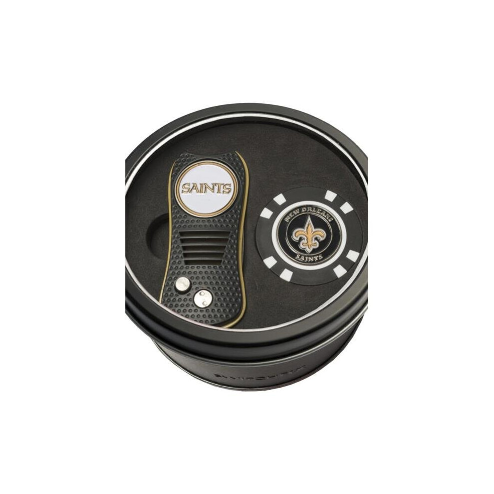 Photos - Golf Team 637556318534 New Orleans Saints Tin Set - Switchfix, Chip 31853