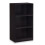 Basic 3-Tier Bookcase Storage Shelves, Dark Walnut 1