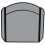 3 FOLD BLACK WROUGHT IRON ARCH TOP SCREEN 1