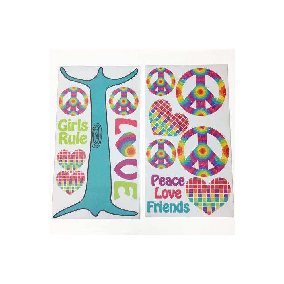 Terrific Tie Dye Wall Decals Comfortcreator