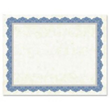 Drama Blue Border Blank Certificates, 15 Per Pack