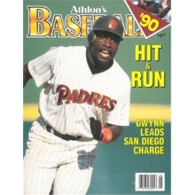 CTBL-013278 Tony Gwynn Unsigned San Diego Padres Sports 1990 MLB Baseball Preview Magazine