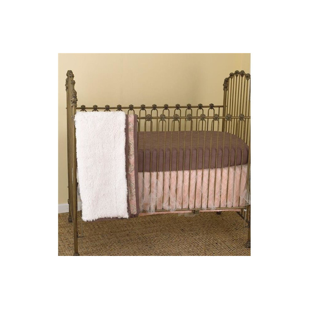 Nightingale 3Pc Crib Bedding Set - & Pink/Gray Sweetsensations