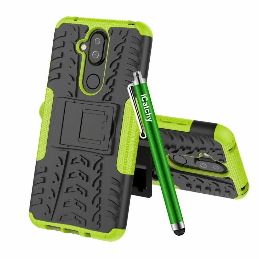 (Green) For Nokia 8.1 Shockproof Hybrid Hard Phone Case Green 5056298000586