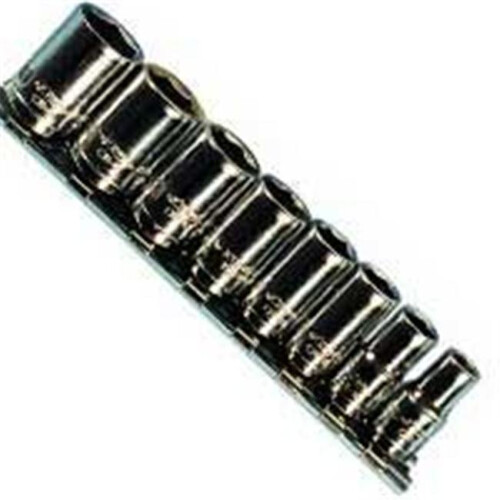Keen 8 Piece 1/4 Inch Drive 6 Point Metric Chrome Socket Set