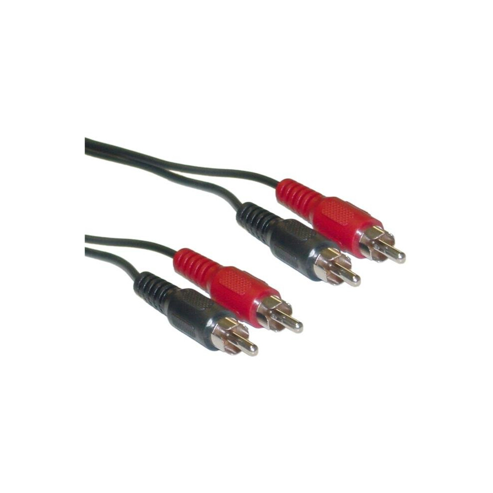 2 Channel Rca Stereo Audio Cable & Dual Rca Male, Right & Left - 6 Ft. 657248417512