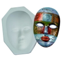 Plain Plaster Face Mask Mold - 9 x 5 in.