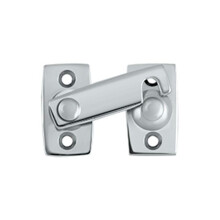 PA927117 - 0.87 in. Shutter Bar Door Latch, Bright Chrome Finish, Solid Brass Hardware