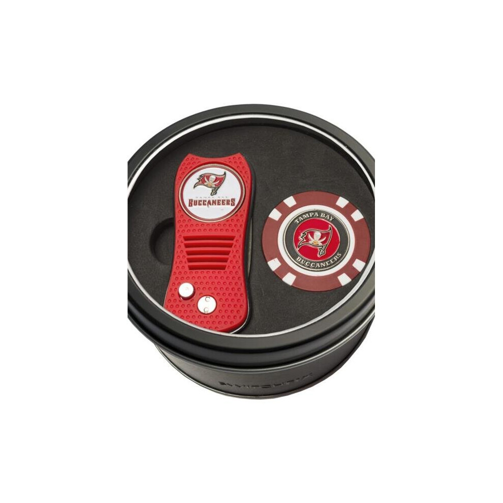 Photos - Golf Team  637556329530 Tampa Bay Buccaneers Tin Set - Switchfix,  Chip 32953