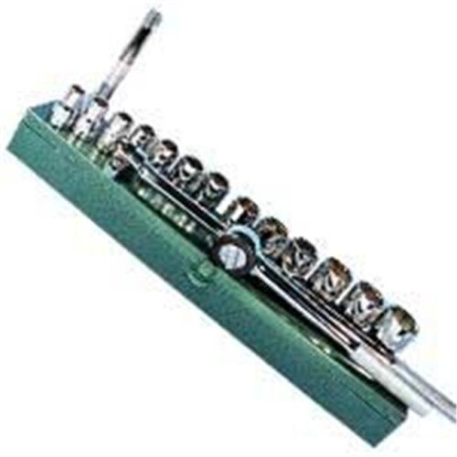 Keen 16 Piece 1/2 Inch Drive 6 Point SAE Shallow Socket Set