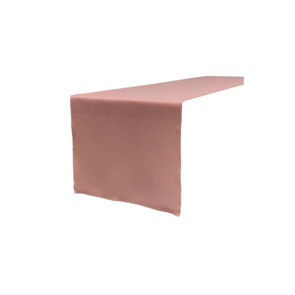 TCpop14x108-RoseP79 Polyester Poplin Table Runner, Dusty Rose - 14 x 108 in.-image-OPC-PWD8YF-NEW