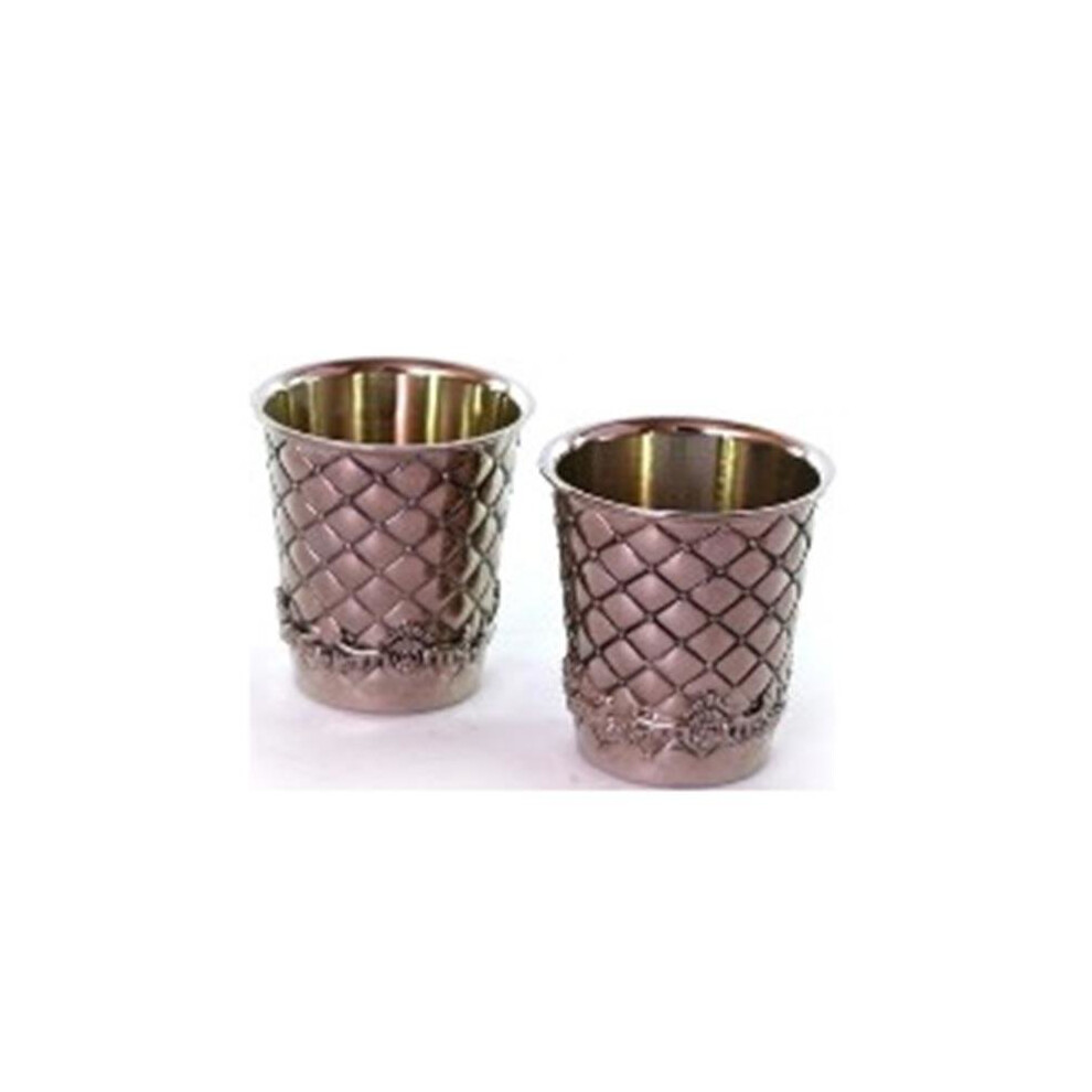 3.5 oz. & Nickel Mini Kiddush Cups - 2.5 in.  - Set of 2-image-OPC-PWDDB9-NEW