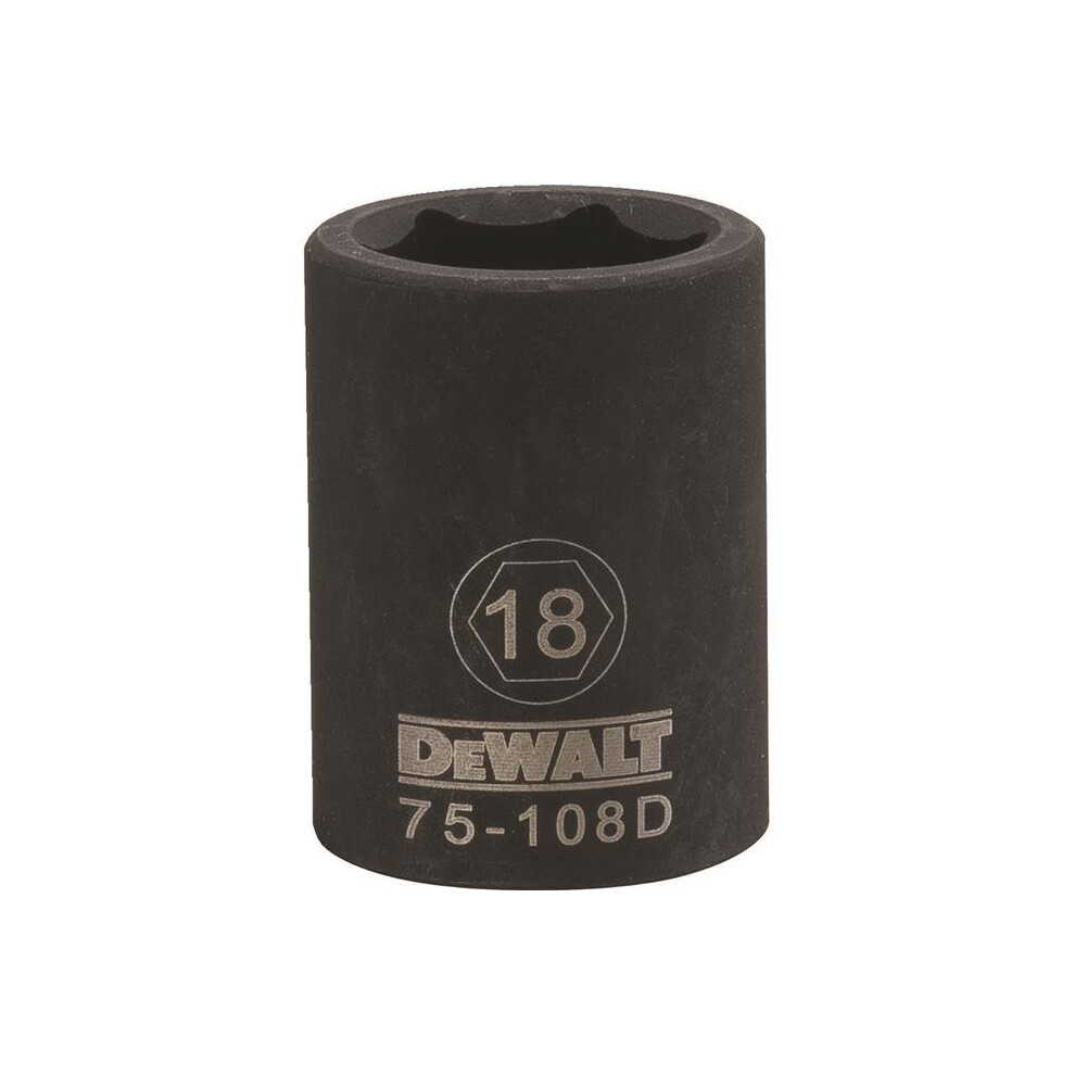 Stanley Tools 233326 18mm Impact Socket - 0.5 in. Drive