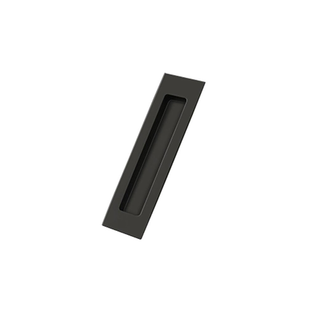 7 X 1.87 X 0.37 In. Rectangular Flush Pull, Oil Rubbed Bronze - Solid Brass 654204687255
