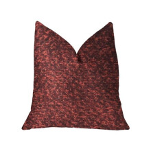 Hibiscus Burgundy Red Luxury Throw Pillow, 24 x 24 in.