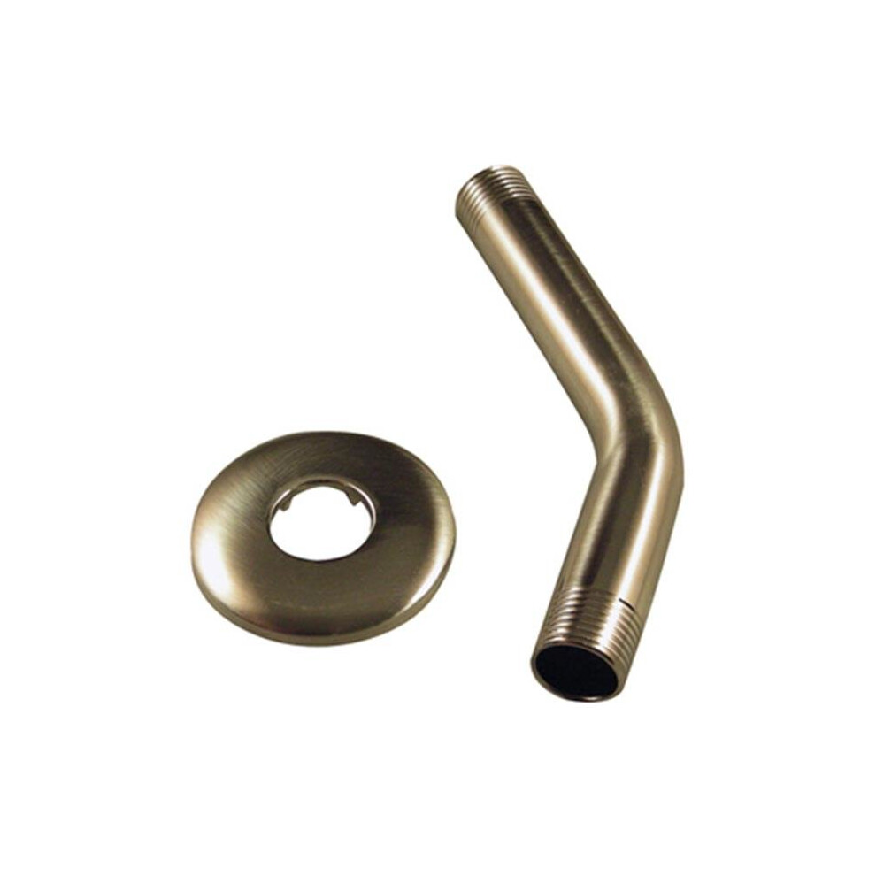 9D00089182 6 X 5 In. Shower Arm & Flange Assembly, Brushed Nickel 723902262504