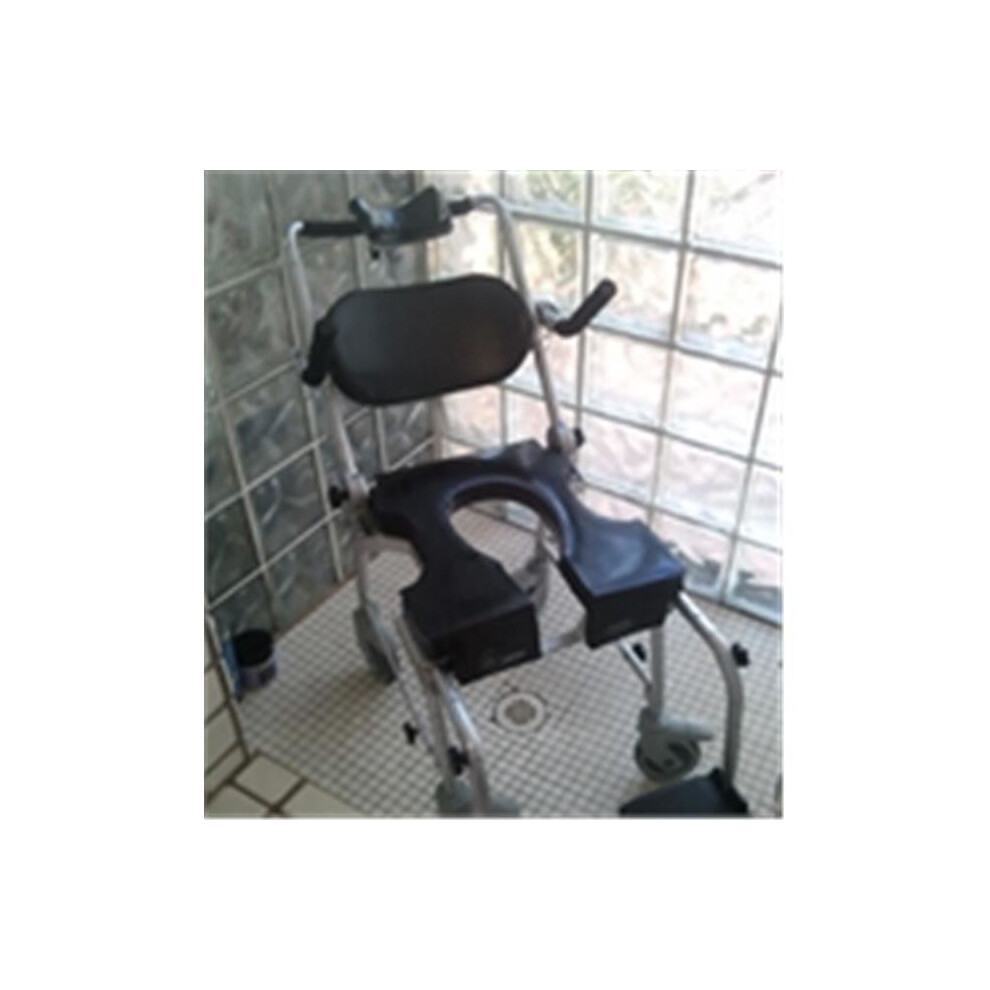 Dr. Kroll's Commode Adjustable Shower Chair, Black