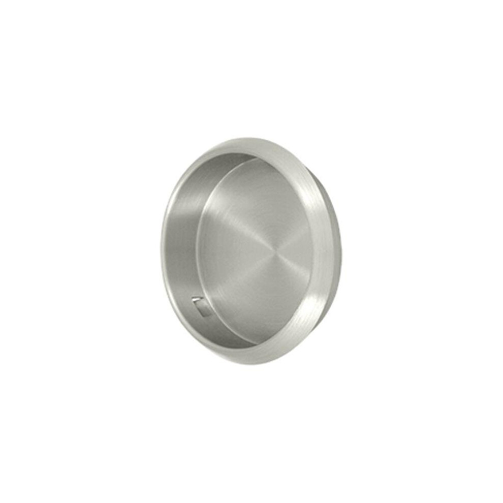 2.12 In. Diameter Round Flush Pull, Satin Nickel - Solid 723902226216