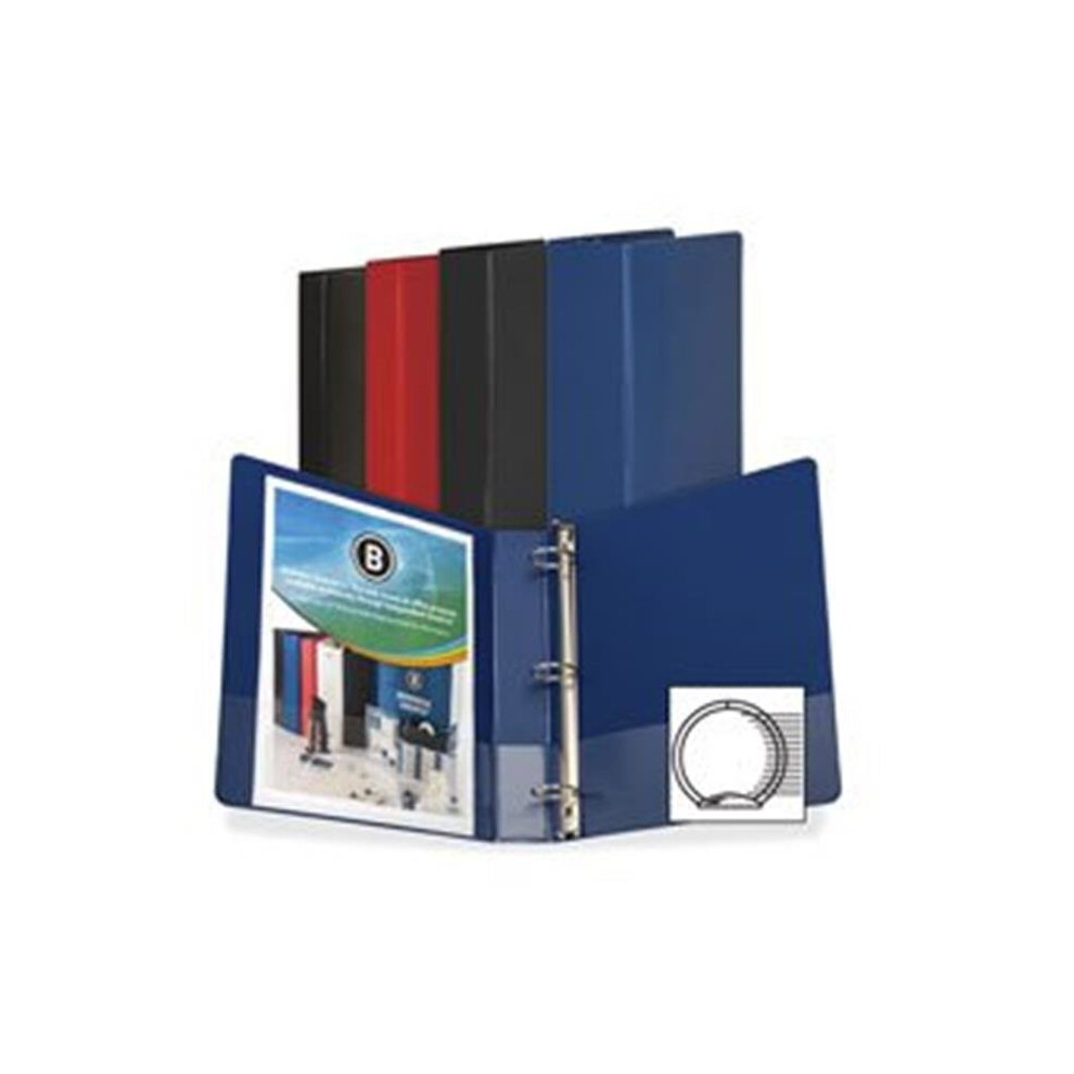 Photos - File Folder / Lever Arch File Round Ring Binder, with Pockets, .5 in., Black DA127568