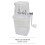 KuKoo Commercial Ice Maker Stainless Steel Machine 40kg/24hr Restaurant Bar IceMaker 12