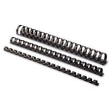 Plastic Comb Bindings, 1 in.,151-200 Sht Capacity,10-PK,BK