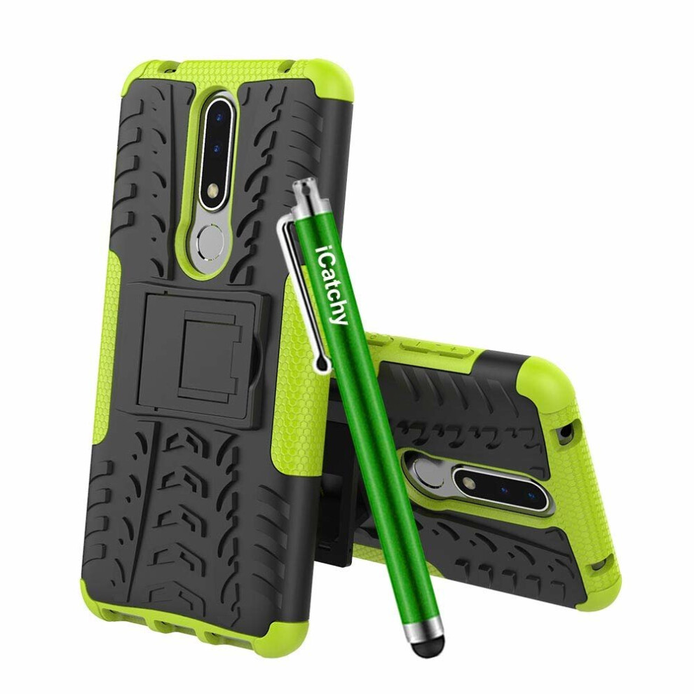(Green) For Nokia 3.1 Plus Tough Shockproof Hybrid Case Green 5056298000517