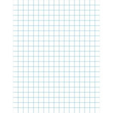 Graph Paper With Chipboard Back, 0.1 In. Ruling, White