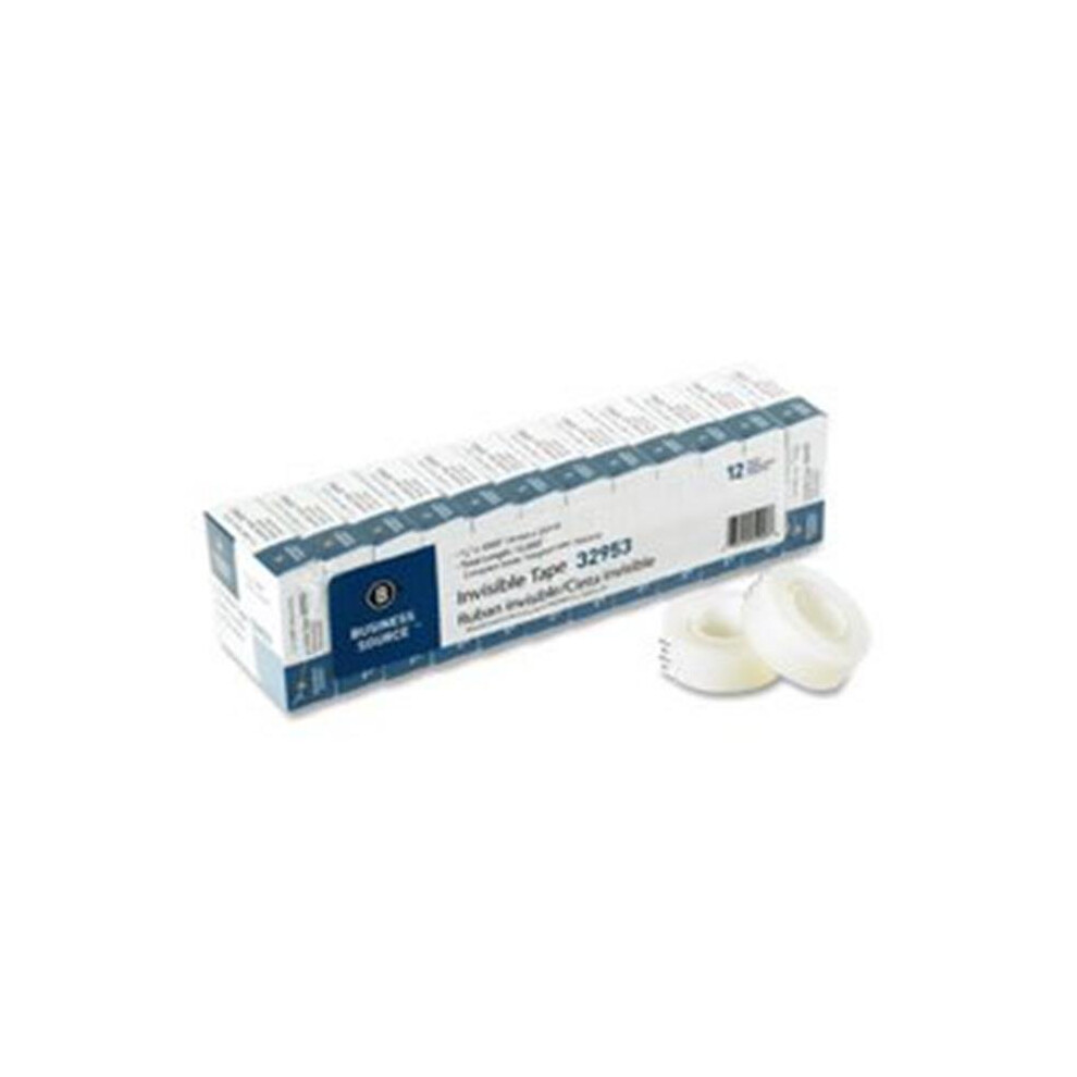 Invisible Tape, Value Pk, 1 In. Core, .75 In. X 1000 In., 12-Pk, Clear 654204642216