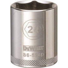 Stanley Tools 227905 24mm 6 Point Socket - 0.5 in. Drive