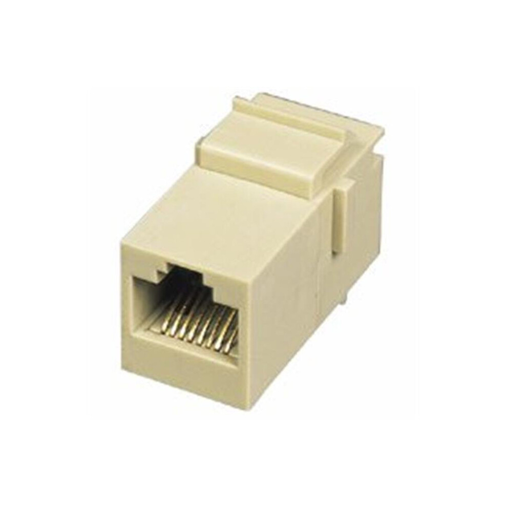 Rj45 8P8c Keystone Modular Insert Coupler White 654204161083