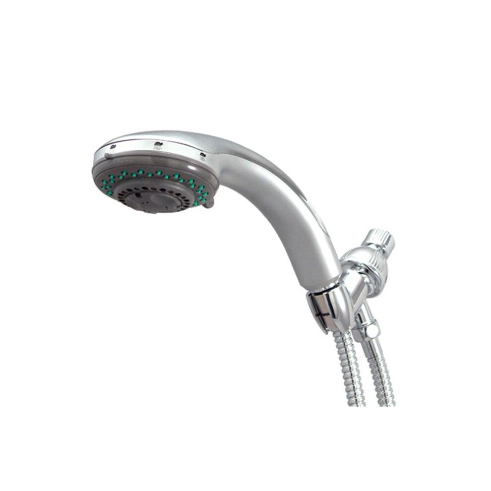 5 Setting Adjustable Shower With Brass Hose - Satin Nickel Finish 661541541423