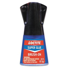 Super Glue Brush On, 0.17 oz, Clear
