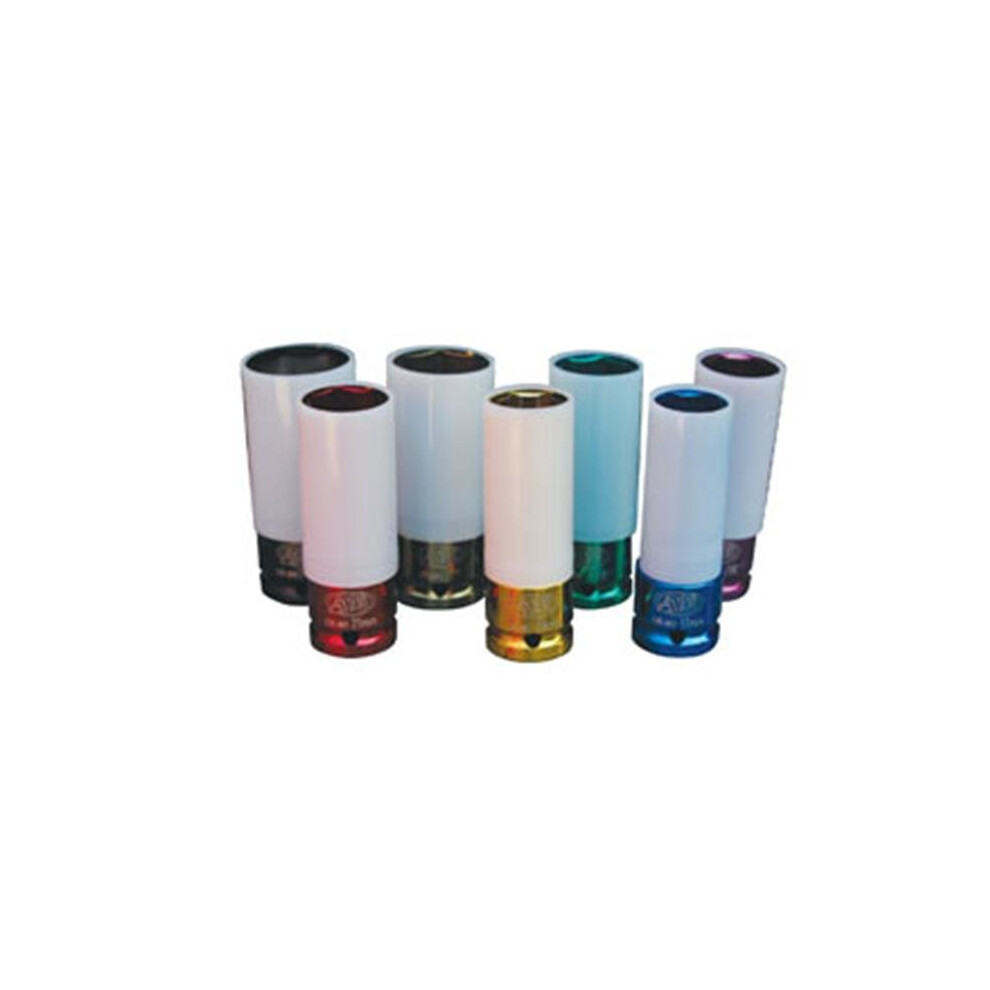 7 Pc. Sae, Metric Protective Impact Socket Set 661541867486