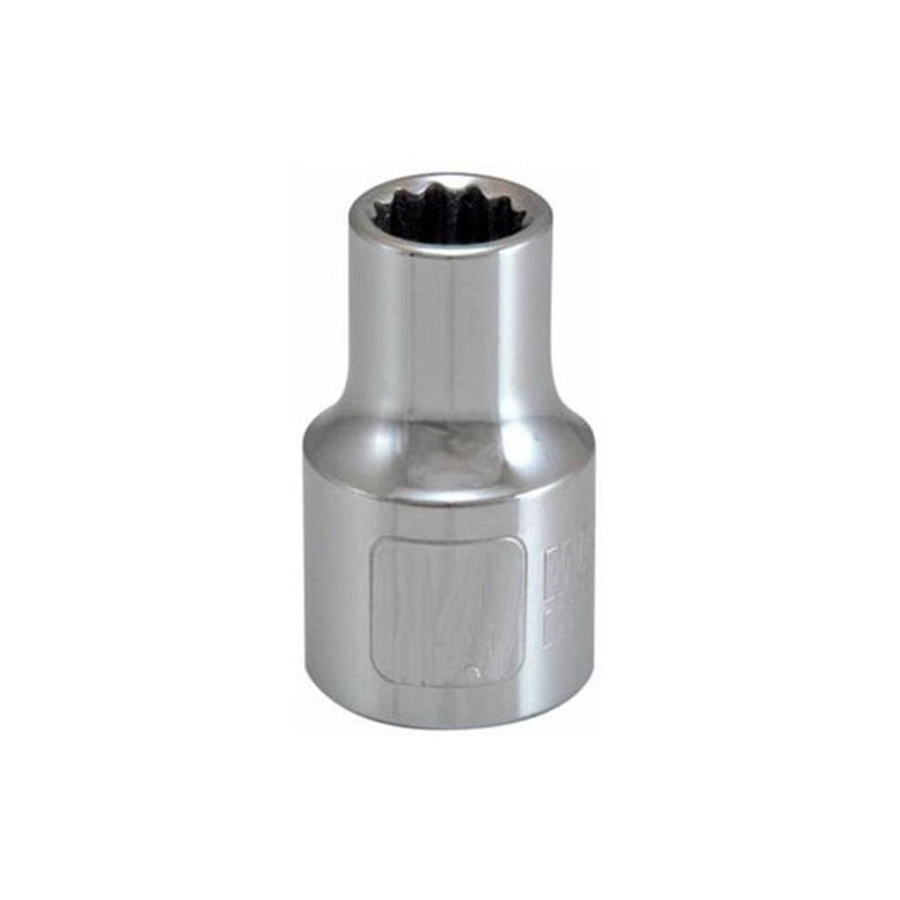 Beautyblade 12 Point 0.5 In. Drive Master Mechanic 17 Mm Metric Shallow Socket
