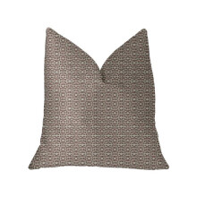 16 x 16 in. Viva Red Link Luxury Double Sided Throw Pillow - Red & Beige