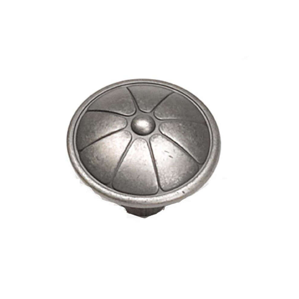 1.5 In. Flower Knob - Antique Pewter 746591246846