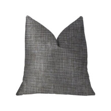 Grey Pebble Silver Luxury Throw Pillow, 20 x 26 in. Standard
