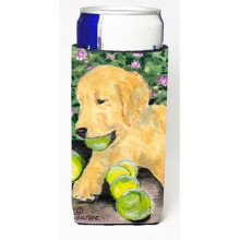 Golden Retriever Michelob Ultra bottle sleeves For Slim Cans - 12 Oz.