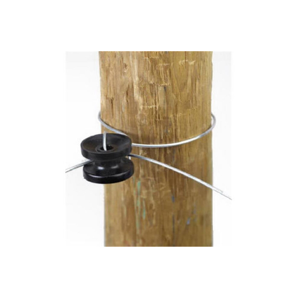 1752-10 High Strain Corner & End Insulator, Black, 10 Count 753153406341
